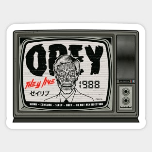 they live - obey Sticker
